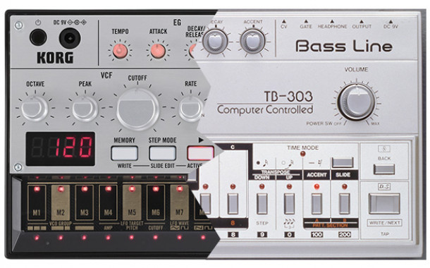 Korg Volca Bass и TB-303