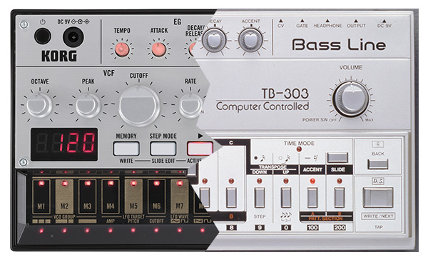 Korg Volca Bass и TB-303